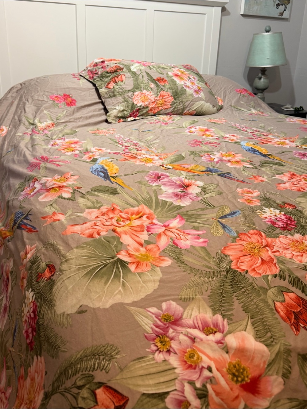 Eiken tropical vintage botanical duvet cover 1 sham